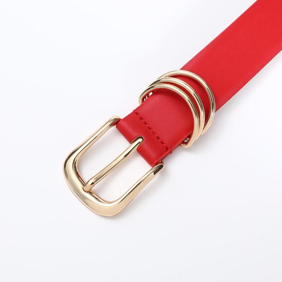 red waist belts for dresses Yanyanz Belts for Women, Women Stretchy Belt for Dresses Vintage Elastic Wide Waist Belt, Fashion Belts Red One Size, Adult Unisex
